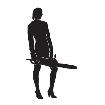 Chainsaw Silhouette Vector Art, Icons, and Graphics for Free Download