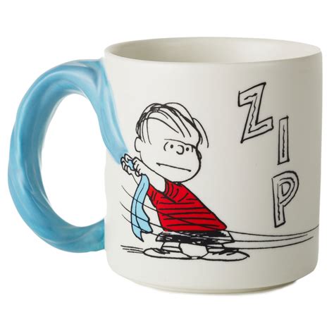 Peanuts Linus And Snoopy Dimensional Blanket Mug 17 Oz Etsy