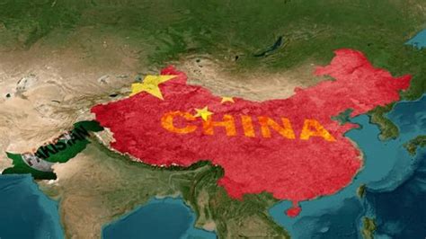 Flags Across Borders China Pakistan Map Stock Footage Video (100% ...