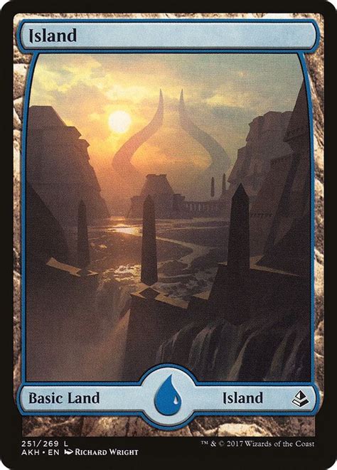 Island Full Art Amonkhet Magic The Gathering