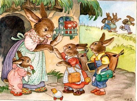 Pin By Franca On Disegni Di Casette Nel Bosco Bunny Drawing Bunny