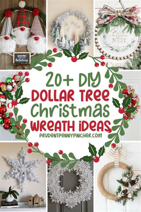 Diy Dollar Store Christmas Wreaths Prudent Penny Pincher