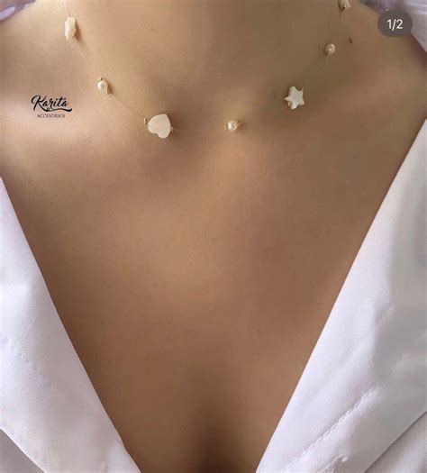 Pin de Hana Elbawab en مرات الحفظ السريع Collar de perlas flotantes