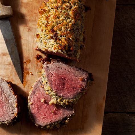 Parmesan And Herb Crusted Beef Tenderloin Recipe Maria Helm Sinskey