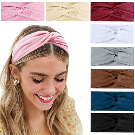 8 Pack Zouyue Turban Headbands For Women Boho Wide Womens Headbands