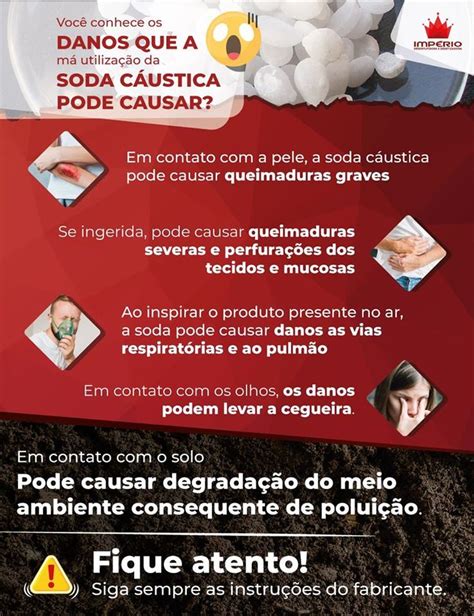 Conheça Os Danos Que A Má Utilização Da Soda Cáustica Pode Causar