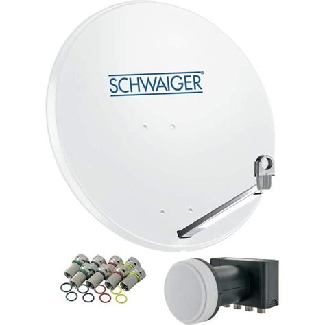 Schwaiger Installation Sat Kit Satellite Parabole Quad Lnb