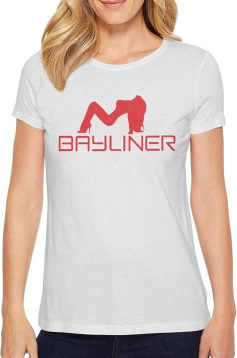 Novelkseer Fashion Woman Cotton Printing Premium Bayliner Logo X Red