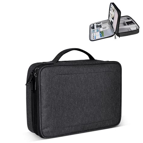 Sm02 nylon waterproof portable multi-functional laptop storage bag electronic accessories travel ...