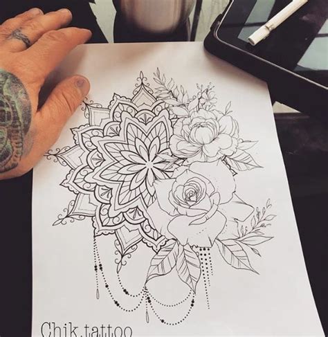 Lang Mandala Blumen Tattoo Vorlagen Tattoovorlagen Home Facebook