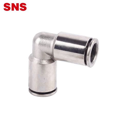 China Sns Jpv Series Push To Quick Connect L Type Pneumatic Tube Hose