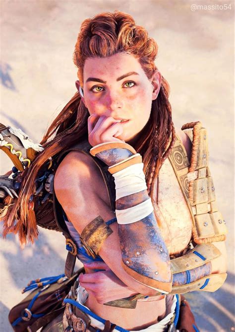 Aloy Horizon Forbidden West Photoshooting Zeichnungen