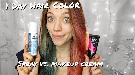 Loreal Colorista 1 Day Hair Color Review Spray And Hair Makeup Youtube