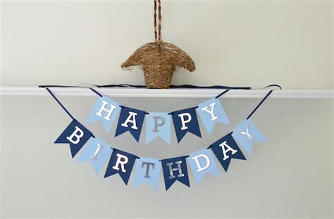 First Birthday Banner Boy First Birthday Decor Boy 50th | Etsy