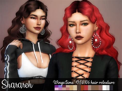 Sims 4 Hairs The Sims Resource WingsSims OE0106 Hair Retextured By