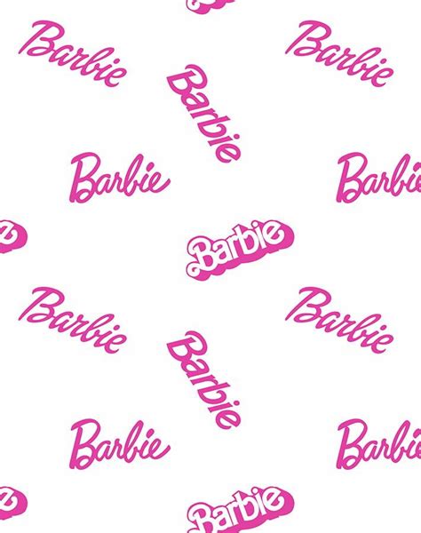 Barbie Logo Mix Removable Vinyl Wallpaper, White - Walmart.com