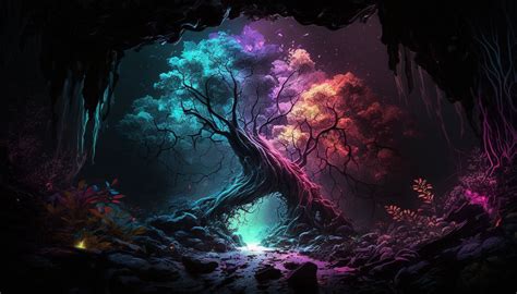 5 Psychedelic Forest Wallpaper Forest Printable Wall Art Enchanted ...