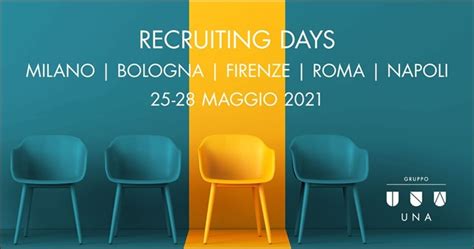 Gruppo Una Nuovi Recruiting Days A Fine Maggio Per Selezionare