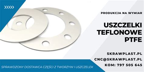 Uszczelki Teflonowe PTFE Skrawplast Pl