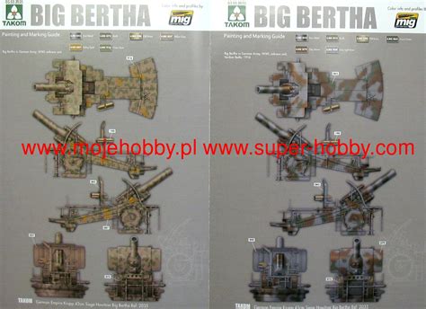 German Empire Krupp 420mm Big Bertha Bertha Siege Ho Takom 2035