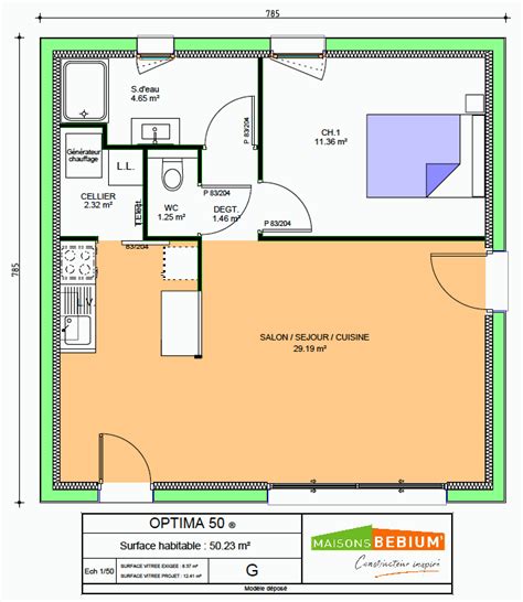 Plan Maison 60m2 2 Chambres Ventana Blog