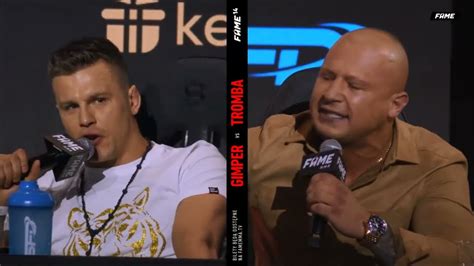 ALAN KWIECIŃSKI VS JACEK MURAŃSKI KONFERENCJA FAME MMA 14 dymy