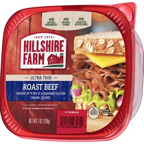 Hillshire Farm Ultra Thin Sliced Lunchmeat Roast Beef Ounce Front