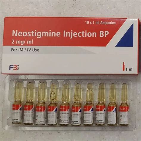 Neostigmine Injection Bp 2 Mg For Ogilvie Syndrome Myasthenia Gravis