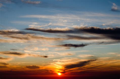 無料画像 海 自然 地平線 雲 日の出 日没 太陽光 夜明け 雰囲気 イブニング 反射 卵丘 ロマンス 綺麗な 燃える Abendstimmung 残光