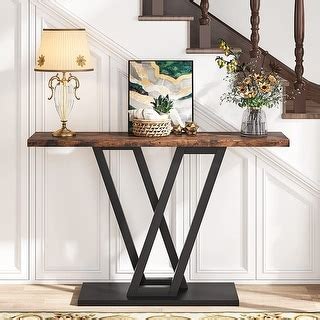 Wood Narrow Console Table Behind Couch Sofa Table for Living Room - 54 ...