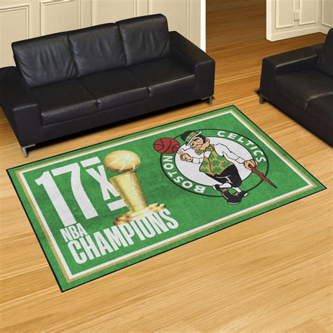 Boston Celtics Champion Area Rug 5 X 8 Nylon