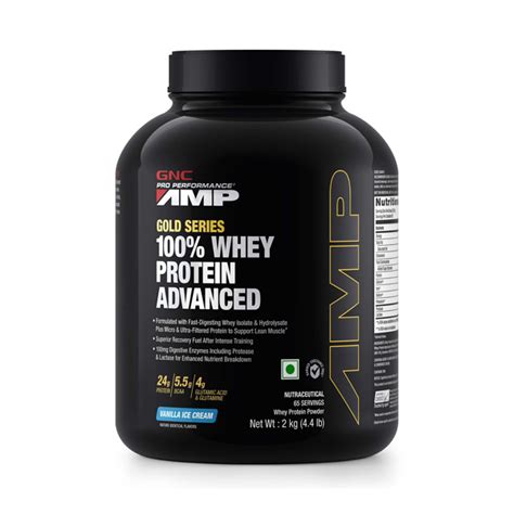 Buy Gnc Gold Series Whey Protein Advanced Vanilla Ice Cream