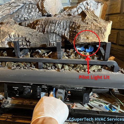 Adjusting Pilot Light On Gas Logs | Shelly Lighting