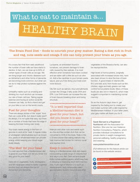 Health And Nutrition Article