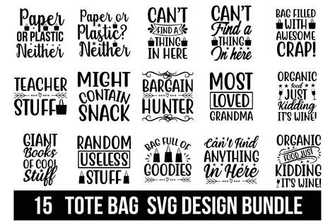 Tote Bag SVG Bundle Graphic By Crafted Wonders Creative Fabrica