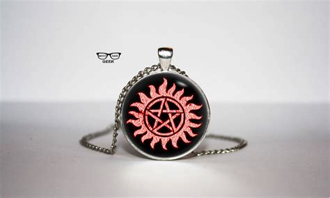 Anti Possession Necklace Supernatural Pendant Sigil Etsy