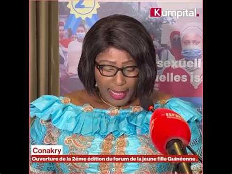 Discours de Aicha nanette CONTÉ à louverture de la 2e édition du forum