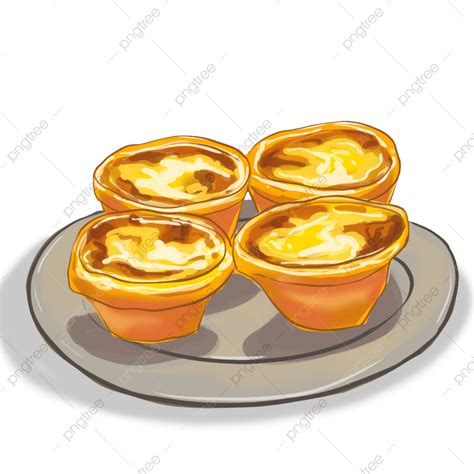 Egg Tart Png Image Egg Tart Yellow Food Dessert Png Image For Free Download