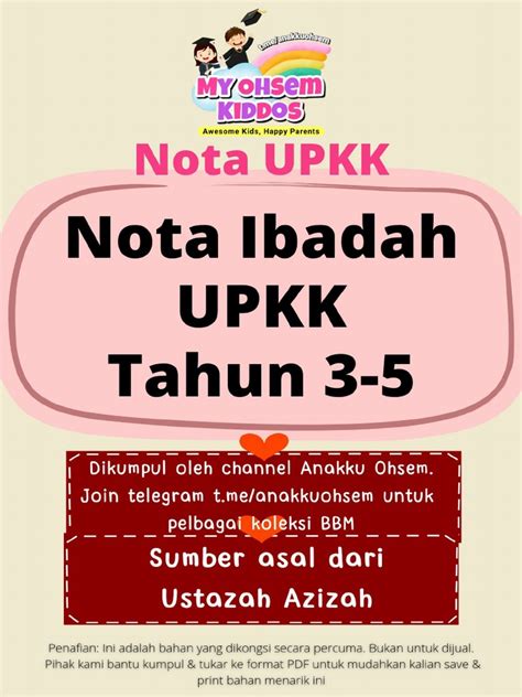 nota upkk ibadah