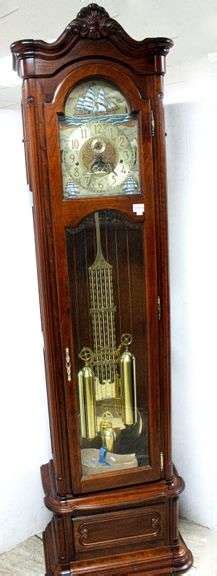 Kieninger By Interclock Triple Chime Grandfather Clock W Coa 24 X14 83 Bunting Online