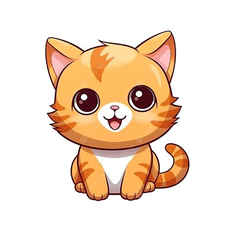 Smiling Cute Cat Face Smile Emoji Animal Cartoon Smile Doodle