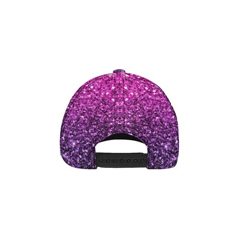 Beautiful Purple Pink Ombre Glitter Sparkles All Over Print Dad Cap C