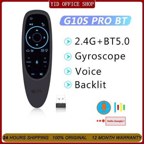 YesIdo G10S Pro BT Air Mouse Backlit Voice Remote Control Wireless