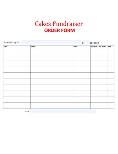 Free Fundraiser Order Form Samples In Google Docs Google Sheets