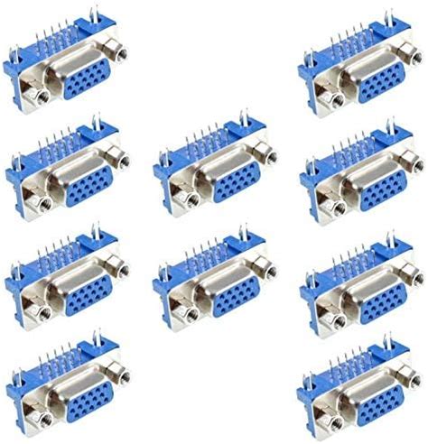 Amazon Oiyagai 10pcs DB15 15 Pin VGA Female Socket Connector