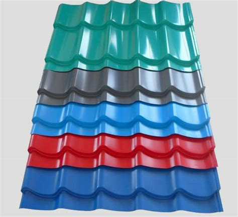 COLOR COATED CORRUGATED STEEL PLATE - CORRUGATED ROOFING SHEET ...