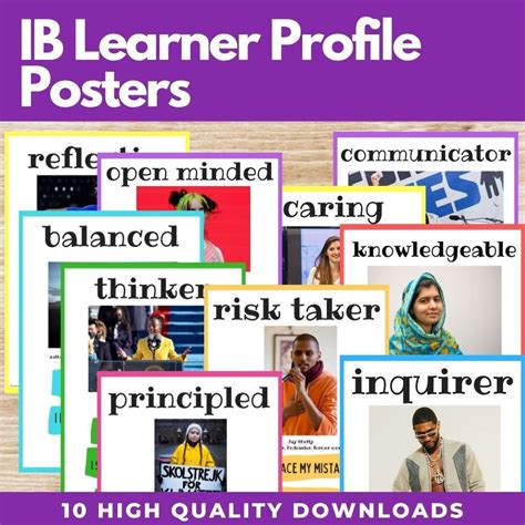 Bagnato Superare Di Poco Delinquenza Ib Learner Profile Posters