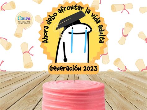 Flork Graduacion Dise Os Cake Topper Graduado Prepa Etsy