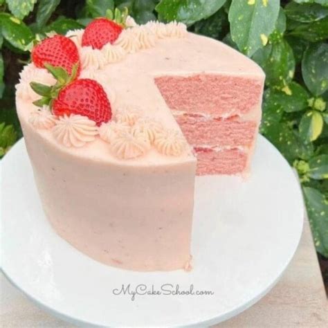 Strawberry Mousse Cake My Cake School