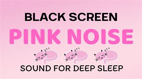 Pink Noise Black Screen Sound For Deep Sleep 10 Hours Youtube